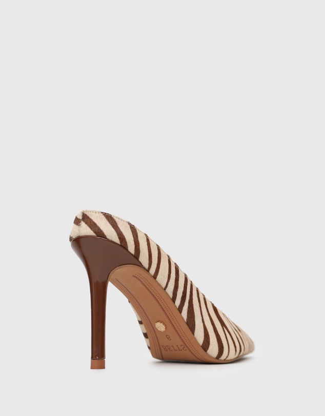 Betts - Matcha Leather High Stiletto Mules