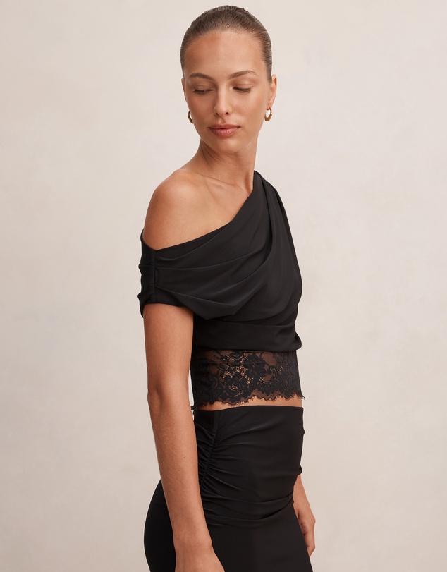 Forever New - Quinn Tipped Lace Top