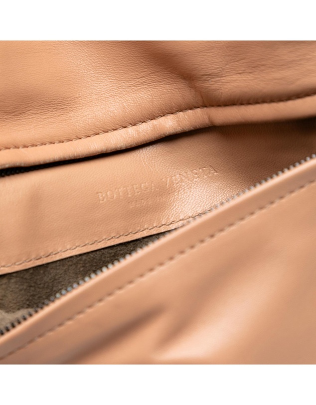 Pre-Loved by Azura Reborn - Pre-Loved Nappa Embossed Intrecciato Turnlock Clutch