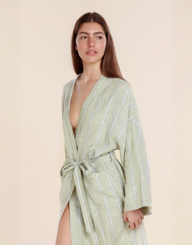 Gingerlilly - Rosalind Linen Robe