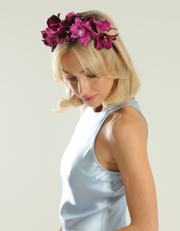 Morgan & Taylor - Amrita Flower Crown in Purple