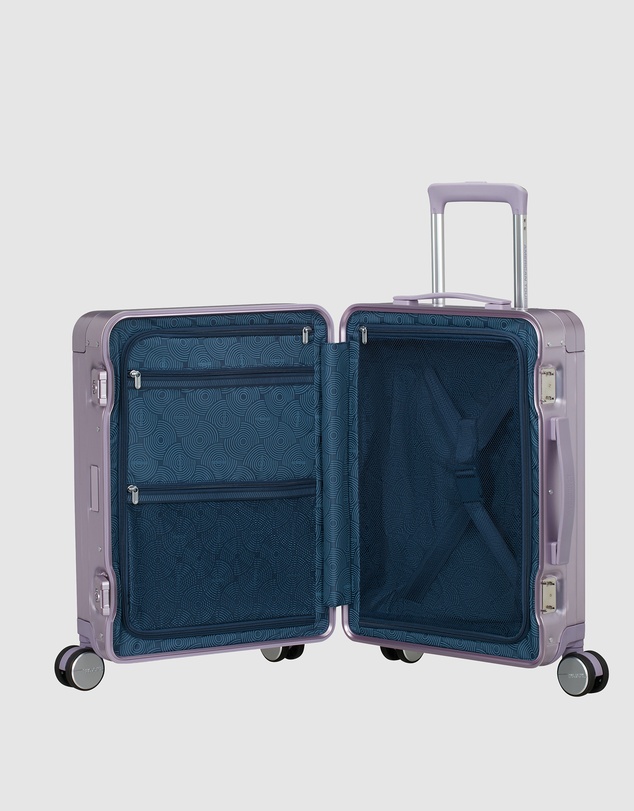 American Tourister - Soundbox Alu Carry-On Small 55cm Zipperless Suitcase