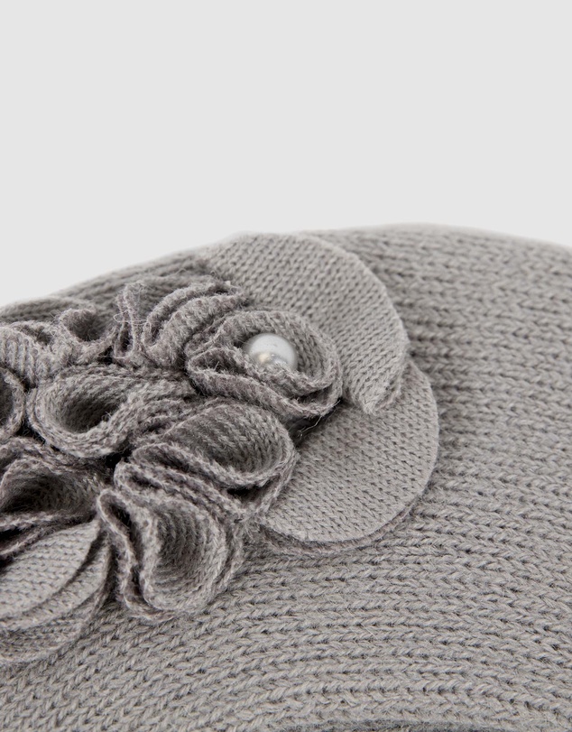 Max Alexander - European Made Grey Soft Wool Beret