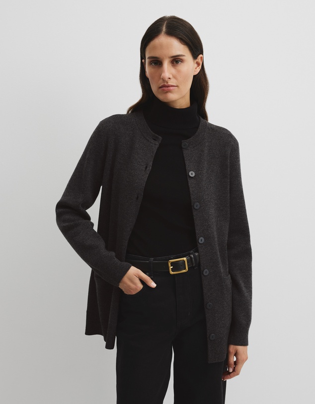 Country Road - Compact Wool Longline Cardigan