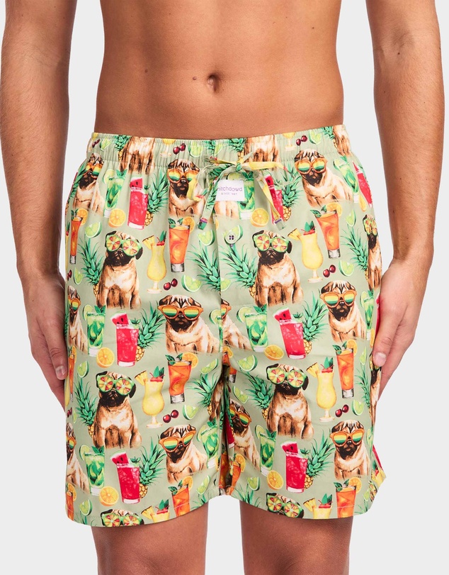 Mitch Dowd - Mitchdowd Party Pugs Cotton Sleep Shorts