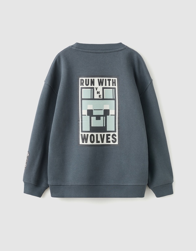 M.N.G - Minewolf Sweatshirt - Kids-Teens