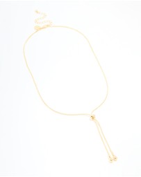 Lovisa - Gold Plated Adjustable Toggle Y-Necklace
