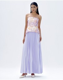 JUSTIN TONG - Cascade Pleated Gown