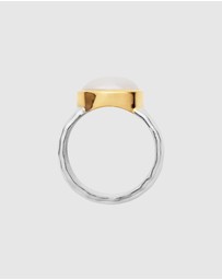 Najo - Chroma Two Tone Gold Pearl Ring