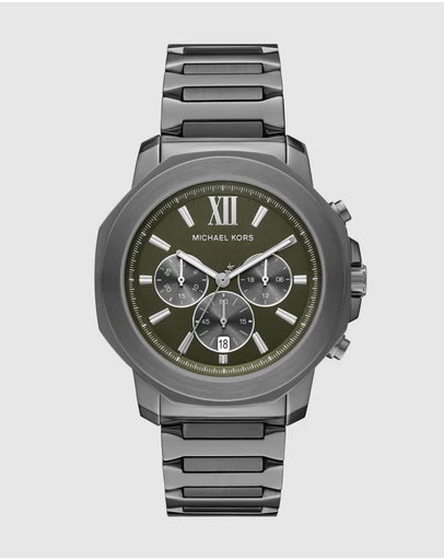 Michael Kors - Prescott Gunmetal Chronograph Watch