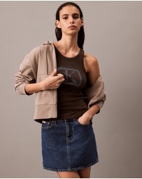 Calvin Klein Jeans - High Rise Denim Mini Skirt