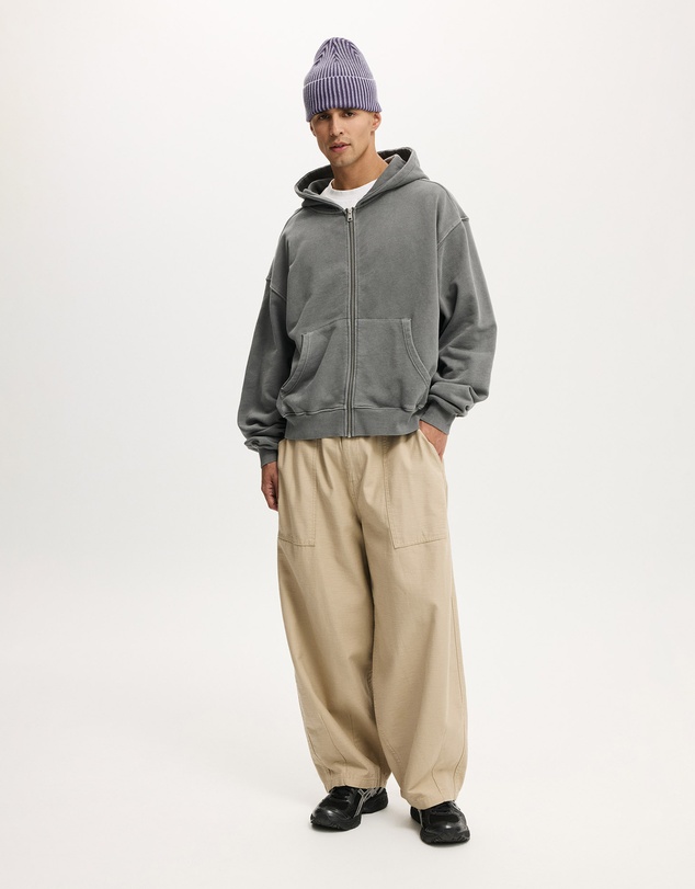 Cotton On - Cropped Zip Up Hoodie