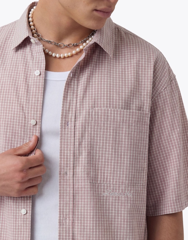Zanerobe - Box Crop Shirt Pink Plaid