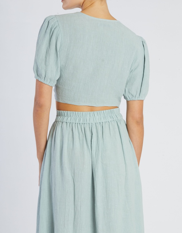 Amelius - Saloma Linen Crop Top