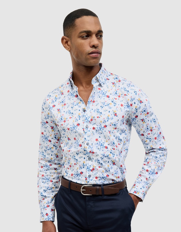 Politix - Fusion Floral Long Sleeve Shirt