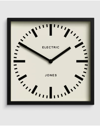 Newgate - Newgate Jones Box Wall Clock Black
