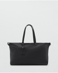 M.N.G - Large Nylon Shopper Bag