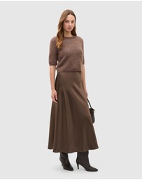 Seed Heritage - Satin Midi Skirt
