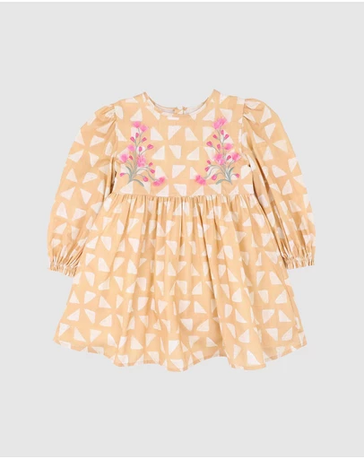 Fox & Finch - Winter Vacay Emb. Dress - Kids