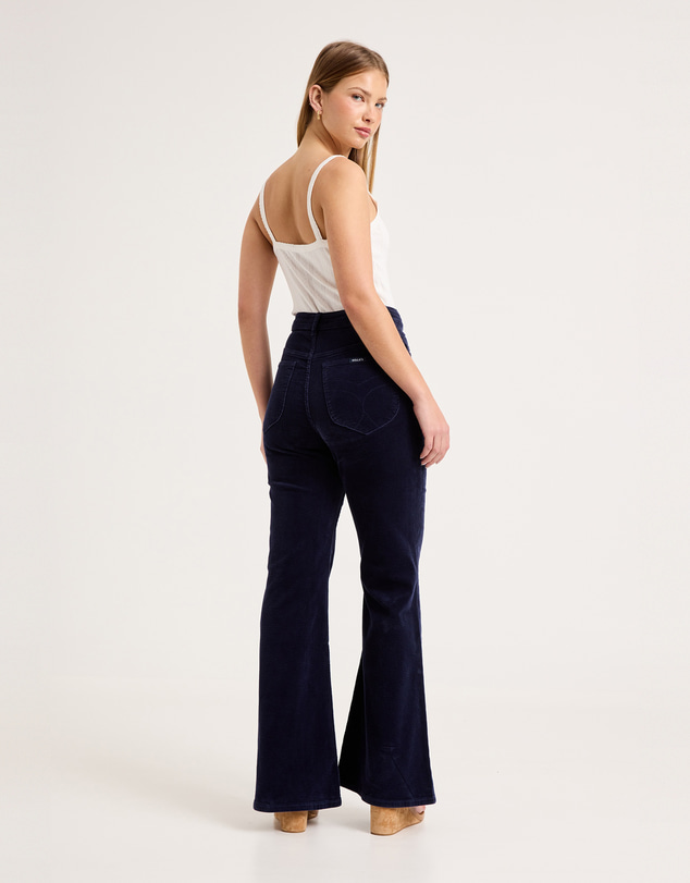 Rolla's - Eastcoast Flare Corduroy Pants - True Navy