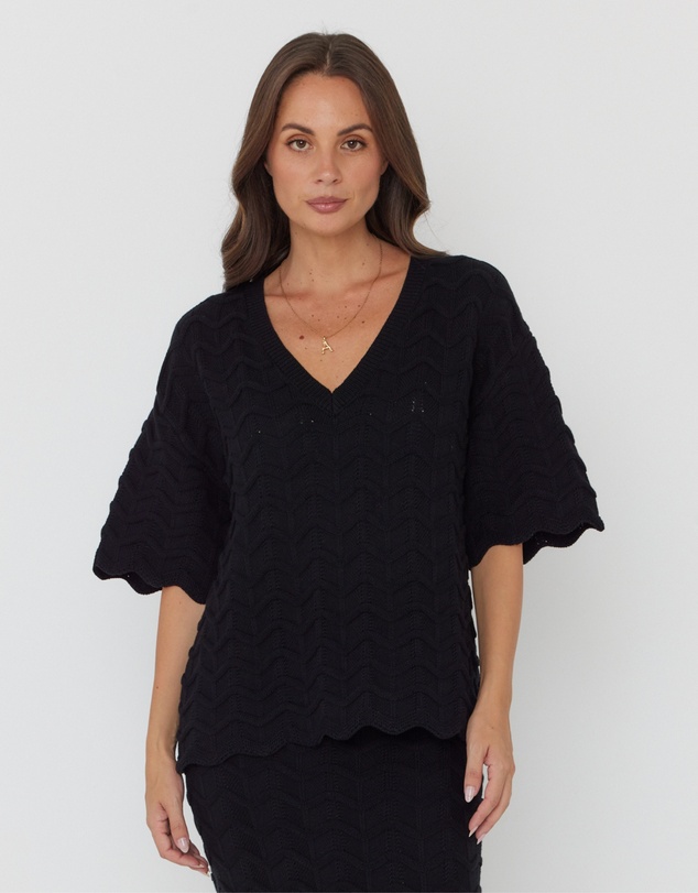 ALEXANDRA - Agape Top Black