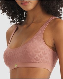 adidas Originals - Microterrot Monogram Comfort Scoop Padded Bralette
