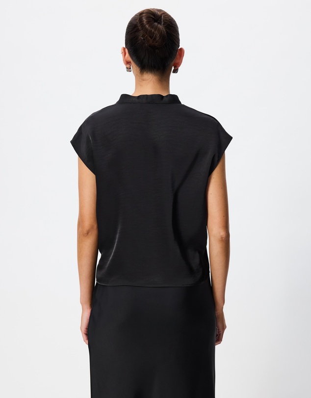 Tussah - Alessandra Satin Wrap Top