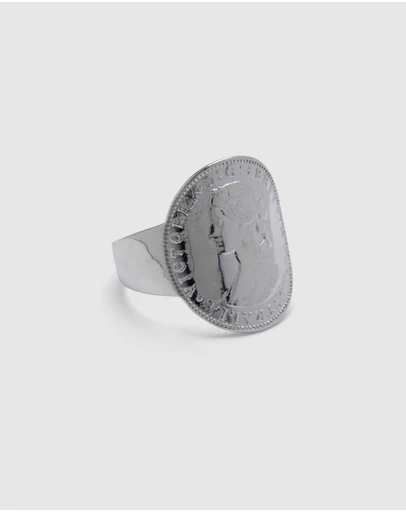 Von Treskow - Small Curved Coin Ring
