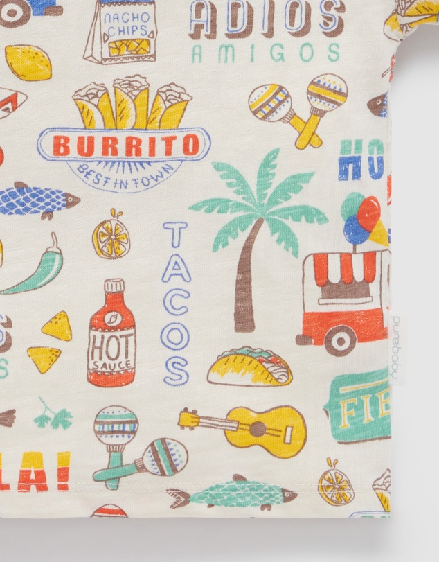 Purebaby - Fiesta Oversized Tee -Kids-Babies