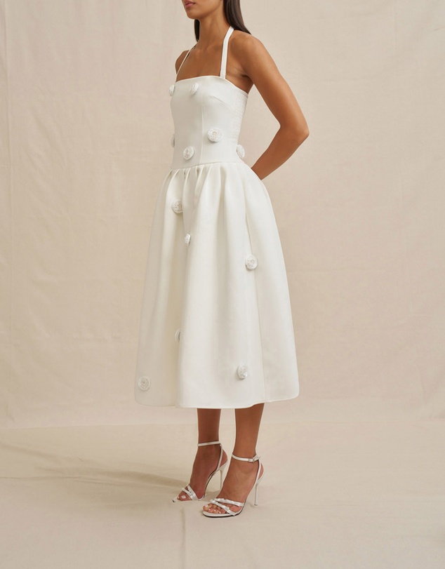 BY JOHNNY. - Anita Spot Halter Dress