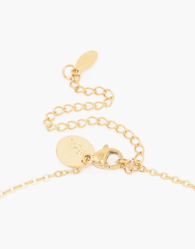 Lovisa - Waterproof Gold Plated Stainless Steel Cross & Mary Pendant Necklace