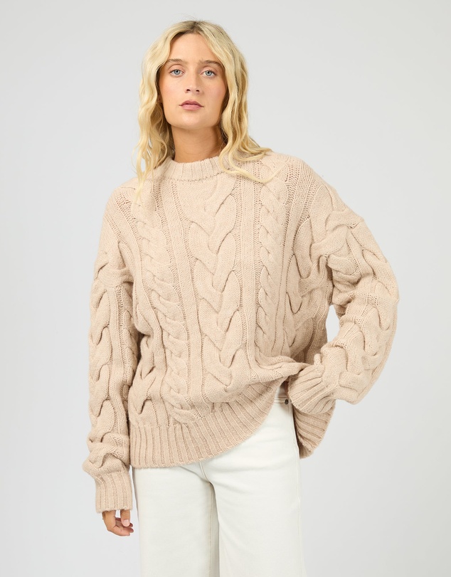 All About Eve - Higgins Cable Knit Oat