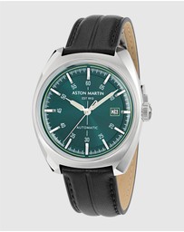 Aston Martin - TS2 Automatic Black Leather Strap Watch