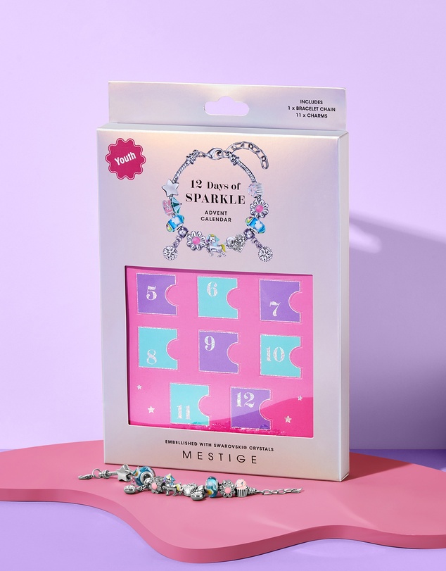 Mestige Kids - Unicorn Advent Calendar - Charm Bracelet embellished with crystals from Swarovski