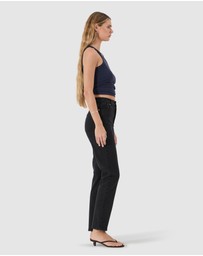 Rolla's - Loulou Straight Jean Long - Noir