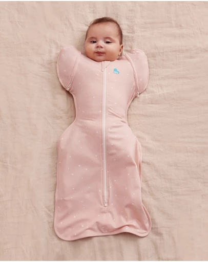 Love to Dream - Swaddle Up™ Transition Bag 1.0 TOG Cotton Powder Pink Twinkle