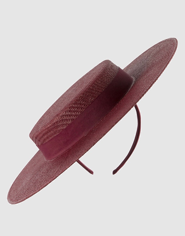 Max Alexander - Wine Boater Hat