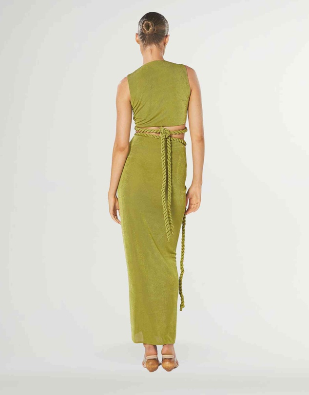 Winona - Valor Wrap Top Green