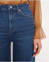 Reformation - Bex Super Stretch High Rise Wide Leg Jeans