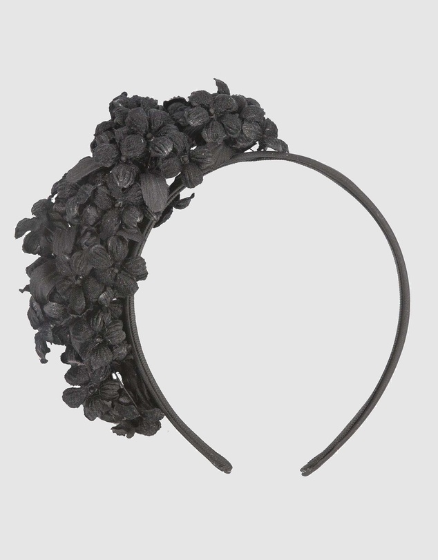 Max Alexander - Black Flower Fascinator Headband