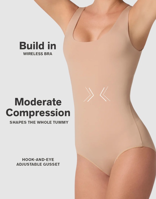 Leonisa - Bare Boldly Sleeveless Shaping Tummy Control Bodysuit