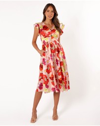 Petal & Pup - Larkspur Midi Dress - Floral
