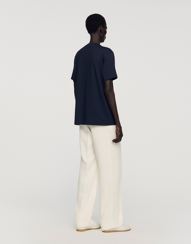 Sandro - Crochet Flower Tee Shirt