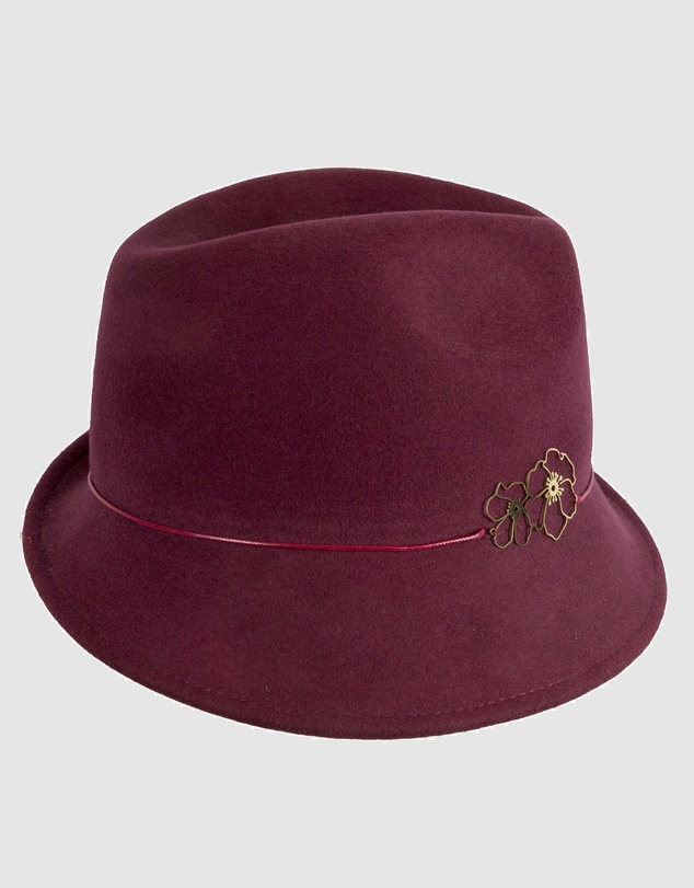 Max Alexander - Felt Burgundy Trilby Hat
