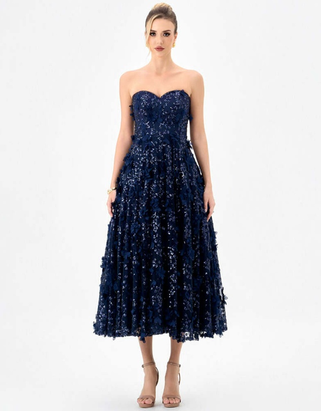 Bariano - Adela Sweetheart Petal Midi
