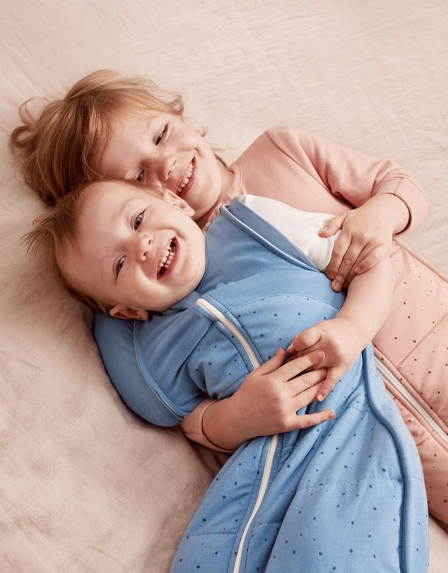Love to Dream - Swaddle Up™ Transition Bag 2.5 TOG Quilted Stretch Cotton Pebbles Storm Blue