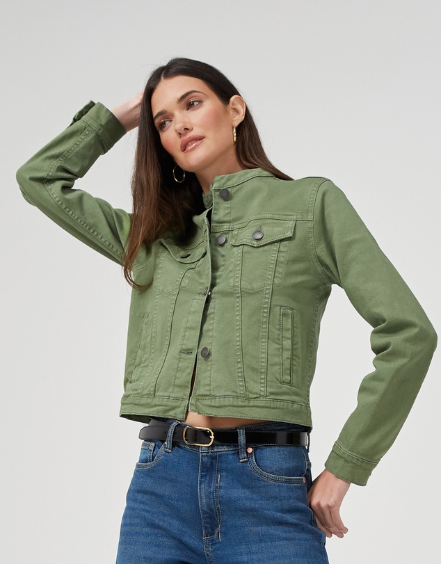 DRICOPER DENIM - Elonnie Oil Green Denim Jacket