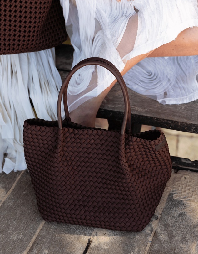 Chuchka - Woven Neoprene Winona Tote Choc