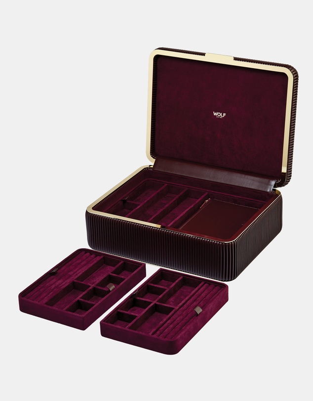 Wolf - Wolf Bella Large Jewellery Box Bordeaux