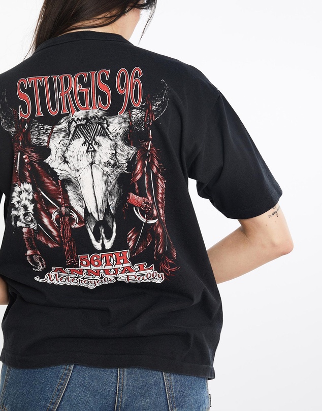 Vintage by The Real Deal - Pre Loved - Vintage 1996 Sturgis Bike Rally Henley Tee